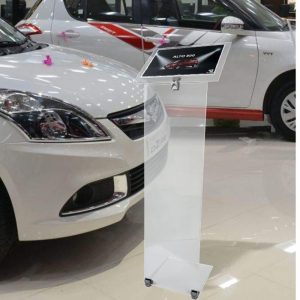 Leggio da pavimento smontabile in plexiglass A4 – Image 3