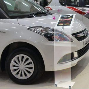 Leggio da pavimento smontabile in plexiglass A4 – Image 2