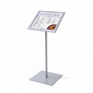 Bacheca autoportante per esterno f.to 2xA4 con illuminazione LED - immagine 3