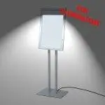 Panneau d'affichage extérieur autoportant 4xA4 LED