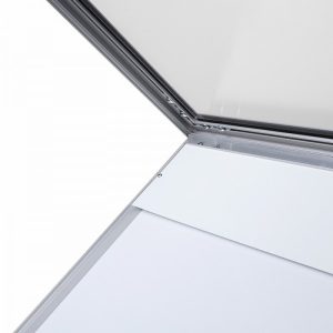 Bacheca autoportante per esterno f.to 2xA4 con illuminazione LED - immagine 5