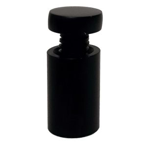 Blister di 4 distanziali in alluminio nero opaco - immagine 2