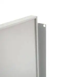 Targa a bandiera segnaletica interna design ultra piatta dettaglio 1