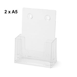 Portadepliant da banco e da parete 2 tasche A5 Linea Economy - immagine 1