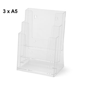 Portadepliant da banco e da parete 3 tasche A5 Linea Economy - immagine 1