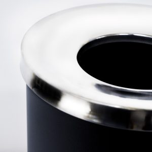 Cestino gettacarte con coperchio conico con foro- capacità 12 L - immagine 3