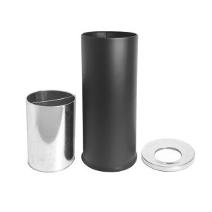 Cestino gettacarte con coperchio conico con foro- capacità 12 L - immagine 4