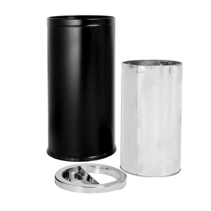 Cestino con coperchio posacenere e gettacarte - capacità 52 L - immagine 3