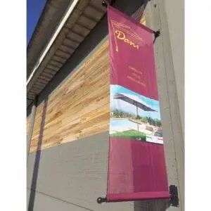 Porta banner a bandiera da esterno da parete o per pali - immagine 2