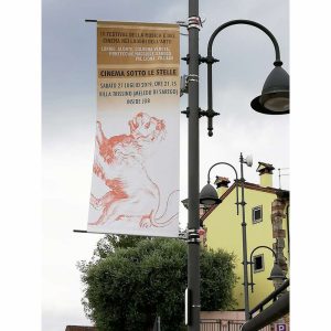 Porta banner a bandiera da esterno da parete o per pali - immagine 1