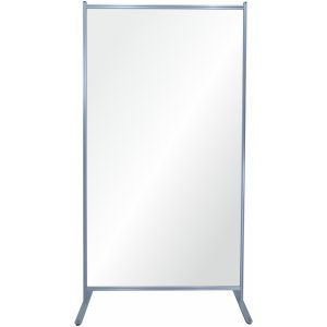 Parete divisoria singola disponibile con piedini fissi e rotelle