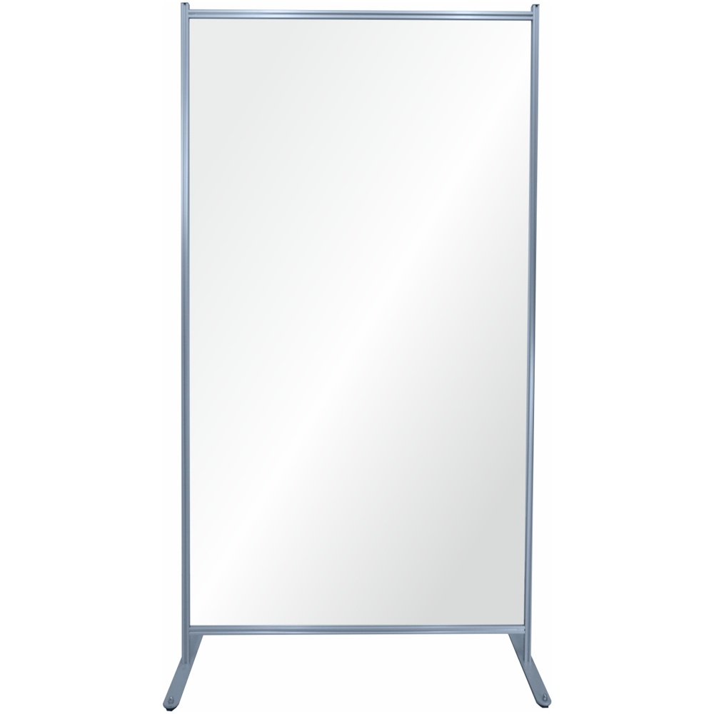 Parete divisoria singola disponibile con piedini fissi e rotelle