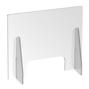 Paretina parafiato protettiva da banco in plexi trasparente - immagine 1