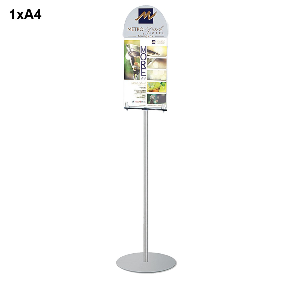 Espositore portadepliant piantana 1 tasca a4 verticale crowner