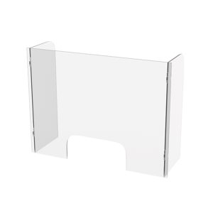Transparent protective plexi bench screen with interlocking system - Image 1