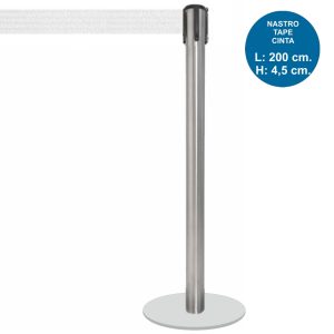 Silver stanchion with 2 meters belt - Image 4