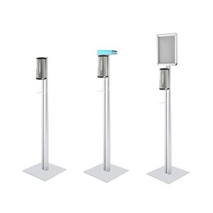 Espositore autoportante porta dispenser automatico per disinfettante/sapone mani - immagine 2