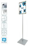 Cornice a scatto autoportante A3 monofacciale bifacciale verticale orizzontale angolo vivo tondo 2