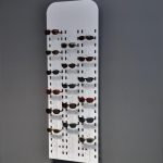 Espositore da parete opalino per 40 paia di occhiali