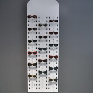 Espositore da parete opalino per 40 paia di occhiali