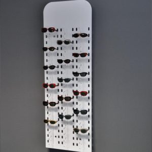 Espositore da parete opalino per 60 paia di occhiali