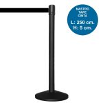 Colonnina segnapercorso BLACK con nastro di 2.5 metri
