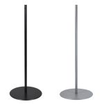 Colonnina segnapercorso di delimitazione H 90 silver nera per uso con cordino elastico