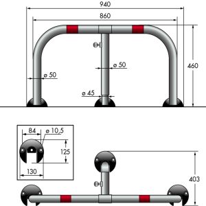 Dissuasore manuale di parcheggio L-94 - immagine 4