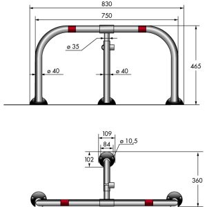 Dissuasore manuale di parcheggio L-83 - immagine 4