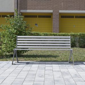 Panchina da esterno con schienale - immagine 4