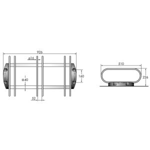 Rastrelliera portabiciclette dritta - immagine 5