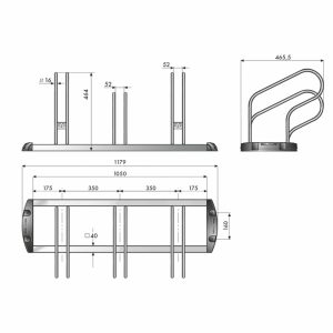 Rastrelliera portabiciclette su 2 livelli - immagine 9