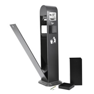 Posacenere autoportante bifacciale con cestino - capacità 10 L – Image 3