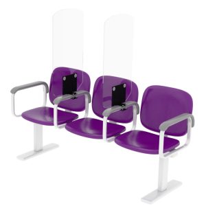 Seat divider with polycarbonate panel - Image 3