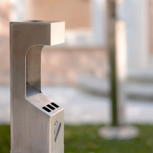 Posacenere autoportante a colonna - capacità 2 L - immagine 2