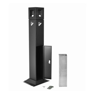 Posacenere autoportante con testa quadrata - capacità 3 L - immagine 2