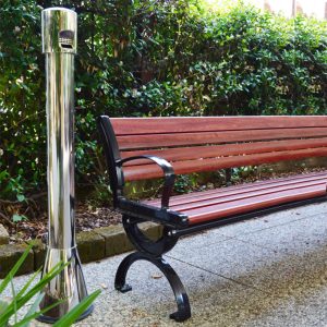 Posacenere autoportante con base conica - capacità 3,5 L - immagine 2