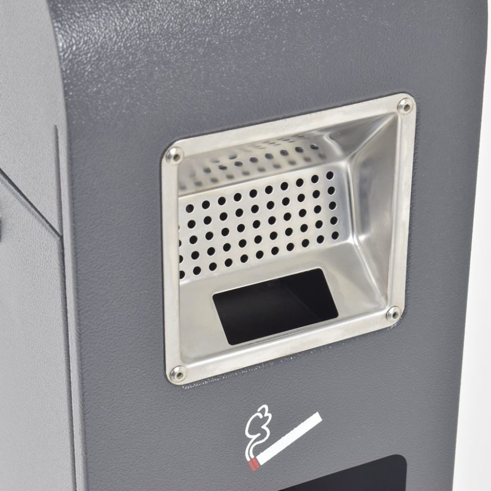 cendrier double face indépendant avec panier et double grille