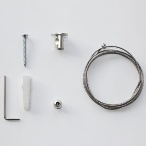 Kit di fissaggio a soffitto per pannelli porta messaggio - immagine 3