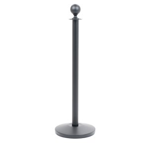 Colonnina segna percorso in ottone nero satinato per corda