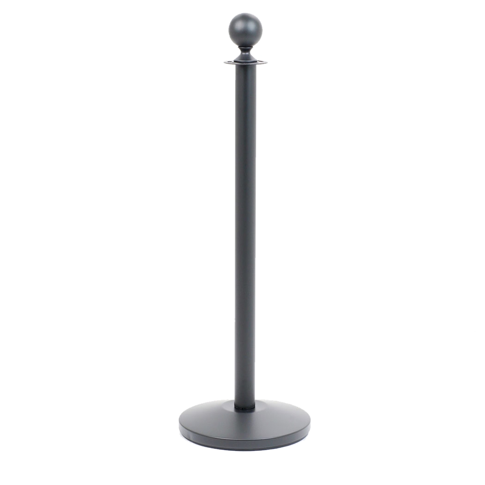 Colonnina segna percorso in ottone nero satinato per corda