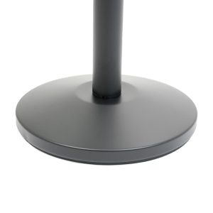 Colonnina segna percorso in ottone nero satinato per corda dettaglio base 2