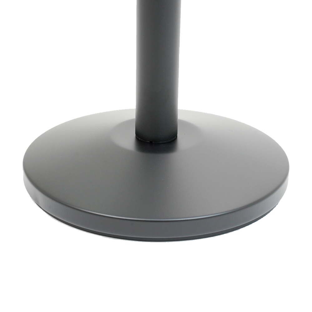 Colonnina segna percorso in ottone nero satinato per corda dettaglio base 2