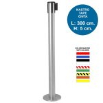 Colonnina Segna Percorso in Acciaio Satinato con base magnetica