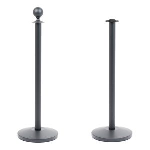 Colonnina segnapercorso theatre back in ottone per corda con e senza pomello