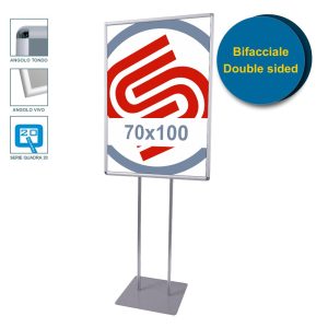 Self-supporting double-sided snap frame 70x100 QUADRA SERIES - Image 1