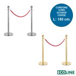 Coppia di colonnine con cordone di 1,5 metri