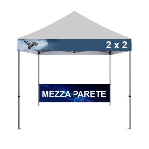 Mezza parete per gazebo pieghevole 2x2 metri - immagine 1