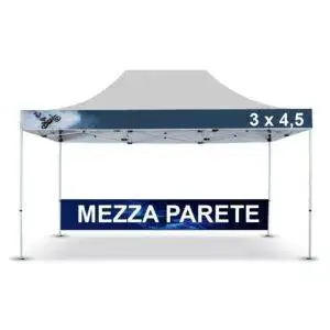 Mezza parete per gazebo pieghevole 3x4,5 metri - immagine 1