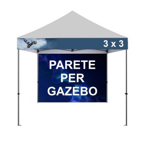 Parete intera per gazebo pieghevole 3x3 metri - immagine 1